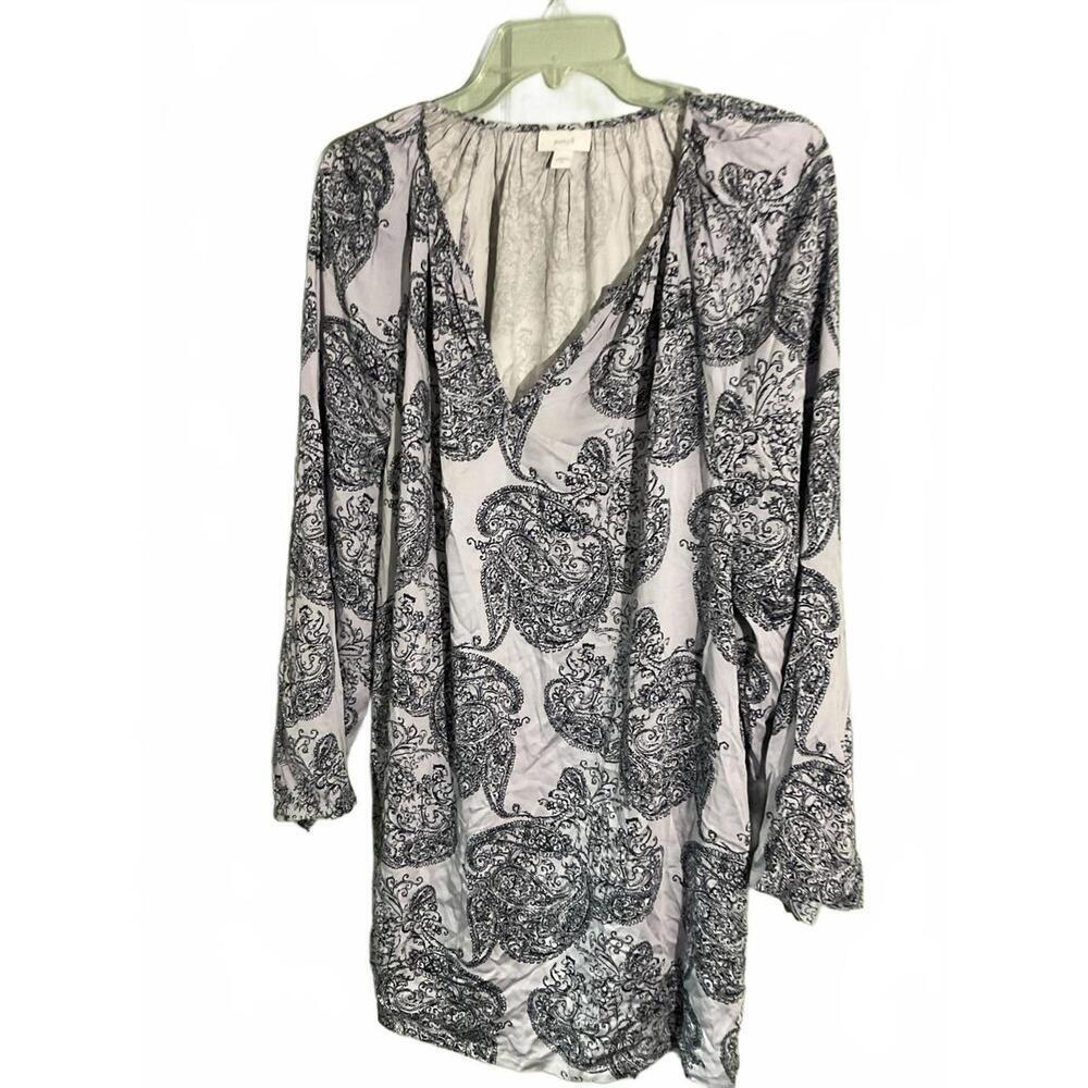 J Jill Stylish Printed V-Neck Tunic Top – Perfect for Any Occasion XL